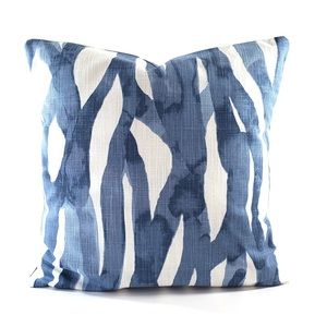 Angela Harris Indigo Blue Pillow Covers 26x26